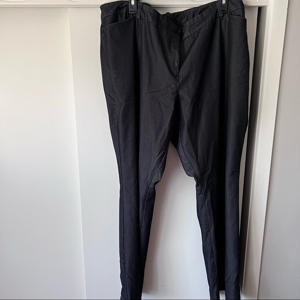 Denim colored trousers